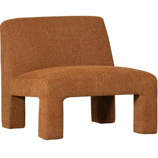 Woood Sessel Lavid aus Webstoff, Retro Chic Design, Orange Ginger, gepolstert und komfortabel