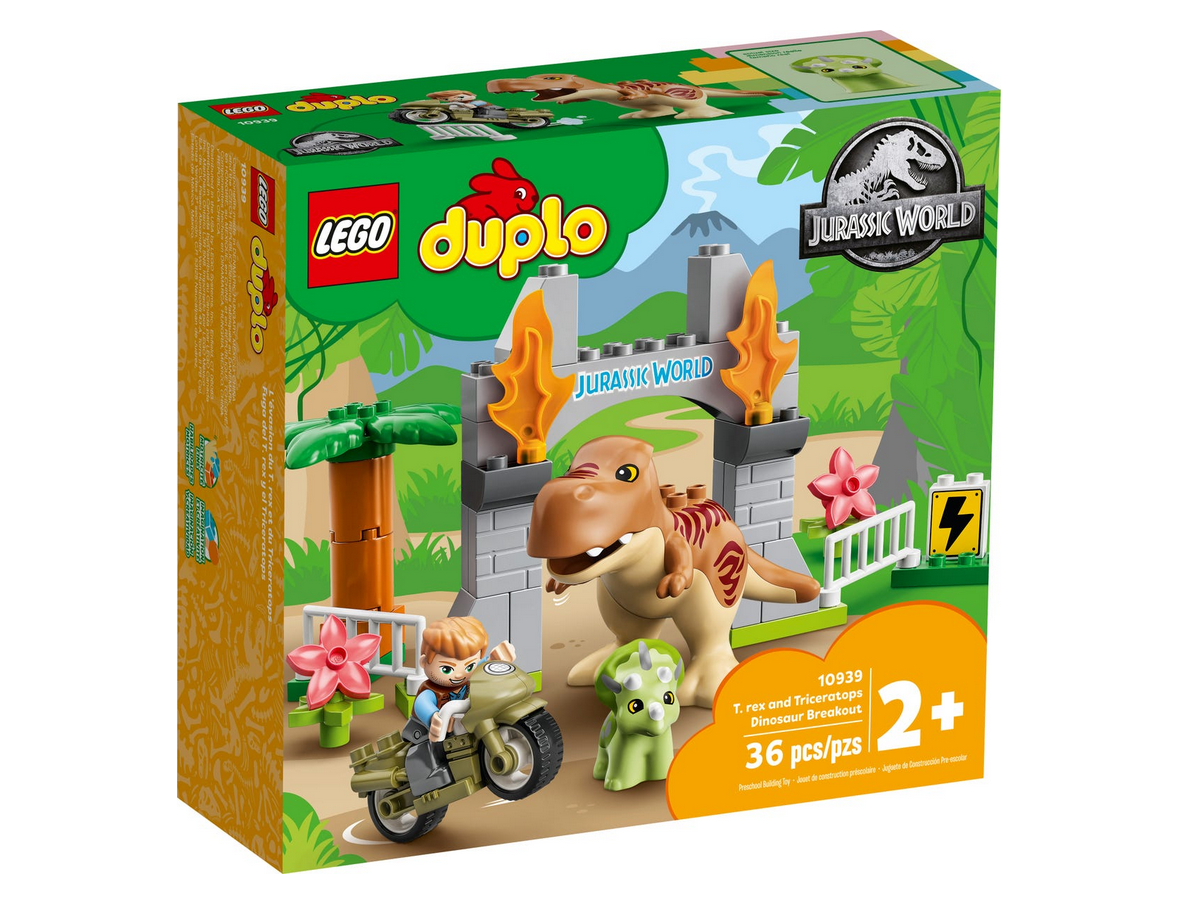 Bild von Duplo Ausbruch des T. rex und Triceratops 10939