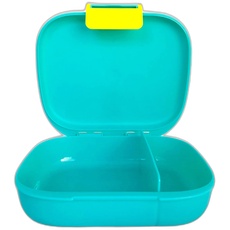 Tupperware to Go 1, 2, 3 Lunchbox mit Unterteilung Trennwand türkis gelb Schule Kinder