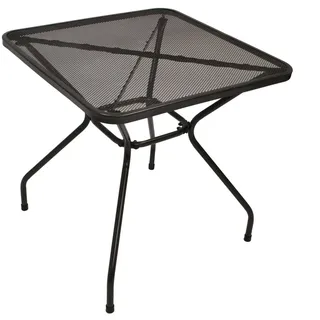 Bistrotisch CLASSIC, 70 x 70 cm, quadratisch, Streckmetall/Stahl, Anthrazit