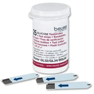 Beurer Blutzucker-Teststreifen (zur Verwendung mit GL 32, GL 34 und BGL 60), 50 Stück