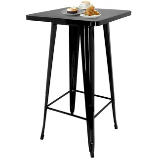 HJH Office Bartisch Vantaggio High T 60 x 60 x 103,5 cm Schwarz
