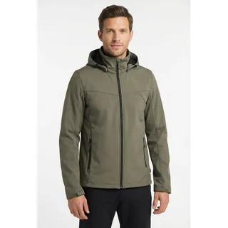 Softshelljacke ICEPEAK "BIGGS", Herren, Gr. 46, granite, Obermaterial: 100% Polyester, Jacken Softshelljacke