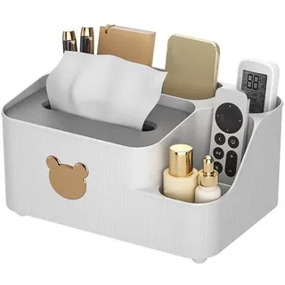 Kreativ Organizer für Wohnzimmer - Multifunktionales Büro-Organizer aus Kunststoff (Weiß) - Weiß