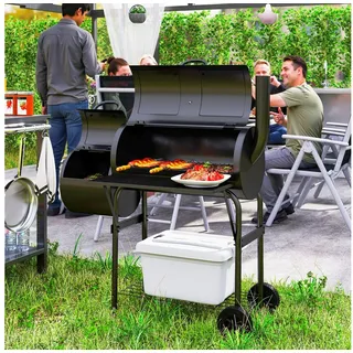 Outsunny Holzkohlegrill schwarz