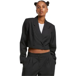 Urban Classics Damen Blazer Ladies Cropped Blazer, kurz geschnittener Damenblazer, Größen XS - XL