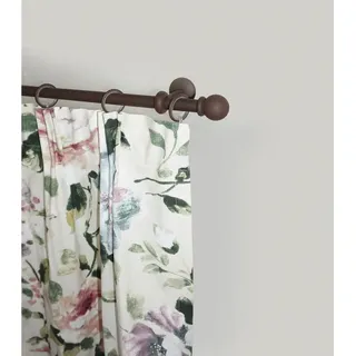 GARESA »ESPERANCA« braun (rost), L:350cm Ø:16mm, Metall, Gardinenstangen, Gardinenstange, rustikale Vorhanggarnitur, verlängerbar, Eisen, Endk. Kugel, m. Ringe,