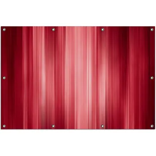 Wallario Outdoor-Poster für Garten oder Balkon, Motiv Rot und schwarz gestreift - Abstraktes Streifenmuster, in ca. 100 x 150 cm - Rot