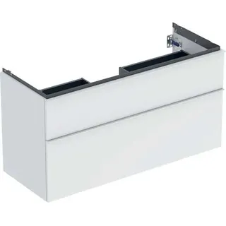 Geberit iCon Unterschrank für den Waschtisch, 2 Schubladen, 118,4x61,5x47,6 cm, 502306, 502.306.01.3, Farbe: Front/Korpus: weiß/lackiert matt, Griff: weiß/pulverbeschichtet matt