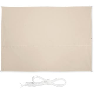 Relaxdays Sonnensegel rechteckig beige 2,5 x 3,5 m