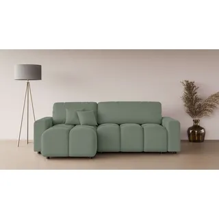 Home Affaire »FELICI, Schlafsofa 233cm, L-Form mit Recamiere beidseitig montierbar« Designsofa mit Bettfunktion und Bettkasten, Maße B/T/H: 233/142/88 cm