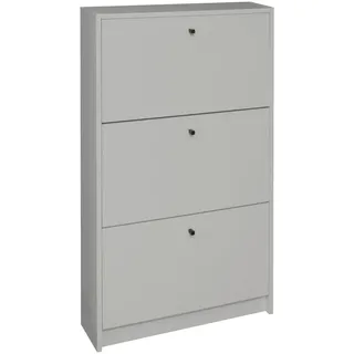 Mäusbacher Xora Schuhkipper Flap Grau, 60x104x16 cm Typenauswahl, stehend, Garderobe, Schuhaufbewahrung, Schuhkipper