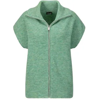 GOLDNER Kurzweste »Melierte Weste mit Reißverschluss«, grün