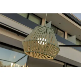 LED Akku Hängelampe Garten Grün dimmbar IP54 3000 k L:40 cm Pendelleuchte Außen