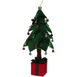 Wellhome Weihnachtsbaum mit Beleuchtung Grün/Rot 70 cm