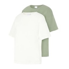 mamalicious Umstandsshirt MLMARY 2er-Pack Hedge Green/Snow White, L