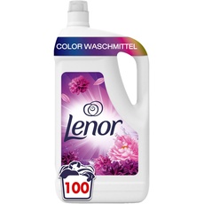 LENOR Color Flüssigwaschmittel Amethyst Blütentraum 100 Waschladungen, Tiefenreinheit auch bei Kaltwäsche & 3-mal länger anhaltende Frische