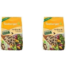 Seeberger Vital-Kerne-Mix: Kernig-knackige Mischung aus Pinien-, Sonnenblumen-, Kürbis- und Sojakernen - als Backzutat, für Salat und Müsli, vegan (1 x 500 g) (Packung mit 2)
