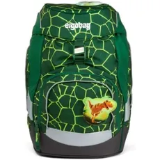 ergobag Unisex Jugend Prime School Backpack Set Rucksack, BearRex (grün), Einheitsgröße