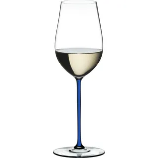 Riedel Fatto A Mano Riesling / Zinfandel, Rotweinglas, Weinglas, Hochwertiges Glas, Dark Blue, 395 ml, 4900/15D - Blau