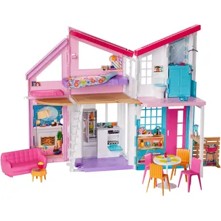 Mattel Kunststoffpuppenhaus Barbie Malibu Haus mehrfarbig