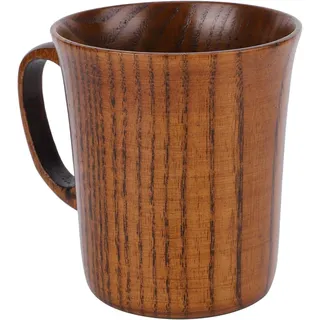 280ml Hölzerne Kaffeetasse Aus Jujube-Holz, Natürlicher Holzbecher Mit Isoliertem Griff, Holztasse Für Kaffee Tee Whiskey, Mehrzweck Holz Tasse Für Zu Hause Büro Outdoor