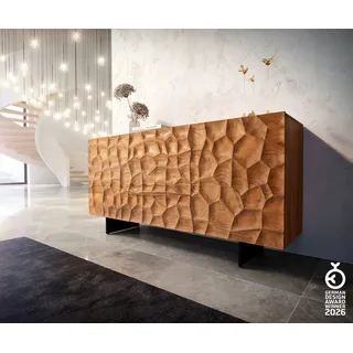 DeLife Sideboard Solu 175 cm Akazie Natur / Schwarz