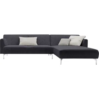 creation by rolf benz Ecksofa »CR.446 Designsofa mit erstklassigem Sitzkomfort zum Wohlfühlen« in minimalistischer, schwereloser Optik, Breite 296 cm, schwarz