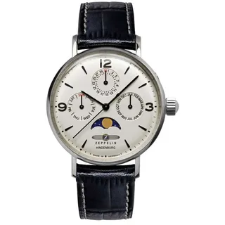 Zeppelin Hindenburg Quarz Edelstahl 40 mm 8075-5