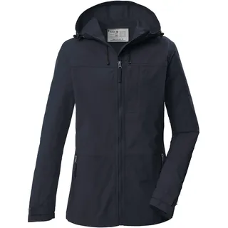 G.I.G.A. DX Funktionsjacke "GS 17 WMN JCKT", Damen, Gr. 42, blau (navy), Obermaterial: 100% Polyester.Futter: 80% Polyester, 20% Baumwolle, G.I.G.A. DX BY KILLTEC, Jacken Funktionsjacke, Leichte, schnelltrocknende Damenjacke mit verstellbarer Kapuze