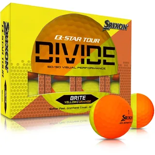 Srixon Q-Star Divide 2 Golfbälle gelborange