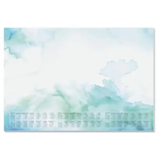 Sigel Schreibunterlage HO314 42,0 x 59,4cm Wasserfarbe Blau/Grün