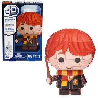 Spin Master 4D Build - Ron Weasley - 3D-Puzzle des beliebten Harry Potter-Filmheldens aus hochwertigem Karton, 87 Teile, für Fans der magischen Abenteuerserie ab 12 Jahren