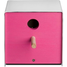 Bild Nistkasten Twitter.pink, lackiertes Holz/Edelstahl, Focus Open Silber 2011, German Design Award 2012, pink, One Size