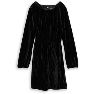 Tom Tailor Denim Damen 1048613 Mini-Samtkleid mit Schleifen-Detail (1er Pack)