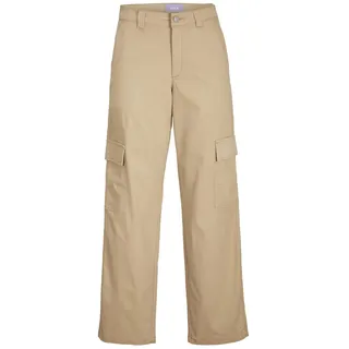 JJXX Damen Jxkendal Reg Stra Cargo Mw Pant PNT Noos Hose, Beige, XS EU