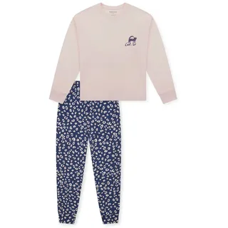 SCHIESSER Mädchen Schlafanzug Set Pyjama lang - 100% Baumwolle - Größe 140 bis 176,