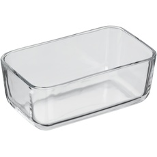 Bild Top Serve Ersatzglas rechteckig 21 x 13 x 8 cm, Ersatzteil für Frischhaltedose, Glasschale eckig, Aufbewahrungsbox Glas, Aufschnittbox Glas