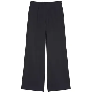 Marc O'Polo Damen Stoffhose mit hohem Bund Wide Fit, Blau (Thunder Blue), 36