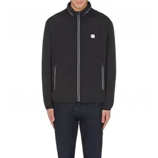 A|X Armani Exchange für Herren. 8NZB07ZNWFZ1200 Schwarzer Nylon-Windbreaker (XL), Lässig, Langarm