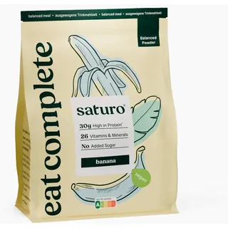 Saturo Trinkmahlzeit Banane | Vegane Trinknahrung| Astronautenkost mit Protein & Nährstoffen Pulver 1400 g
