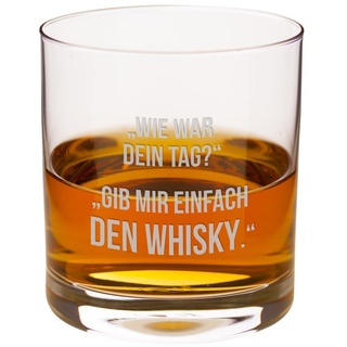 Personalisiertes Whiskyglas mit Gravur | Spülmaschinenfest Graviert | 310ml Tumbler | Dein Tag | Whiskey Geschenke für Männer | Whisky Zubehör | Originelle Geschenkidee zu Weihnachten