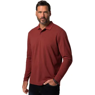 JP 1880 Herren Piquee 1/1 Poloshirts, Erde, 3XL