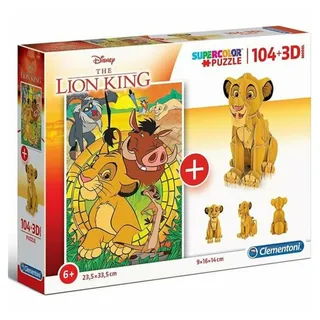 CLEMENTONI Lion King 104 teilig 3D 104 Teile