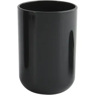 MSV Zahnputzbecher Inagua Polystyrol Ø 7,1 cm x 10,5 cm Schwarz