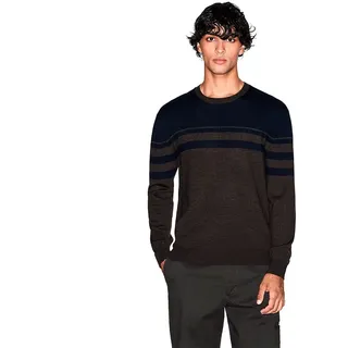 Armani Exchange Xm000901_af11965 Pullover - Chocolate Mel / Deep Navy - L