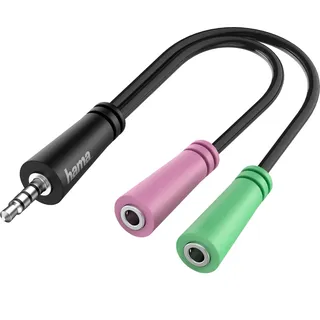 Hama Audio-Adapter 3,5-mm-Klinke-Stecker - 2x 3,5-mm-Klinken-Buchse 15,0m (00200352)