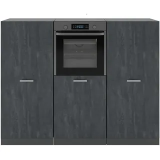 Vicco Küchenzeile R-Line 180 cm Schwarz