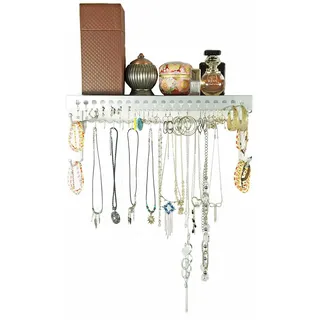 Mango Steam Schmuck-Organizer/Wand-Regal (43 cm), Silber
