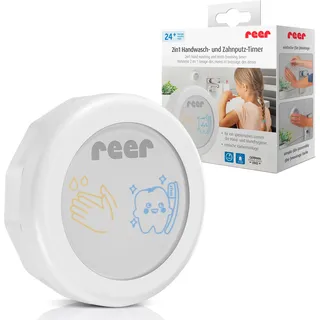 Reer 2in1 Händewasch- und Zahnputz-Timer | Zwei Funktionen in einem Gerät | Zahnputzhilfe für Kinder